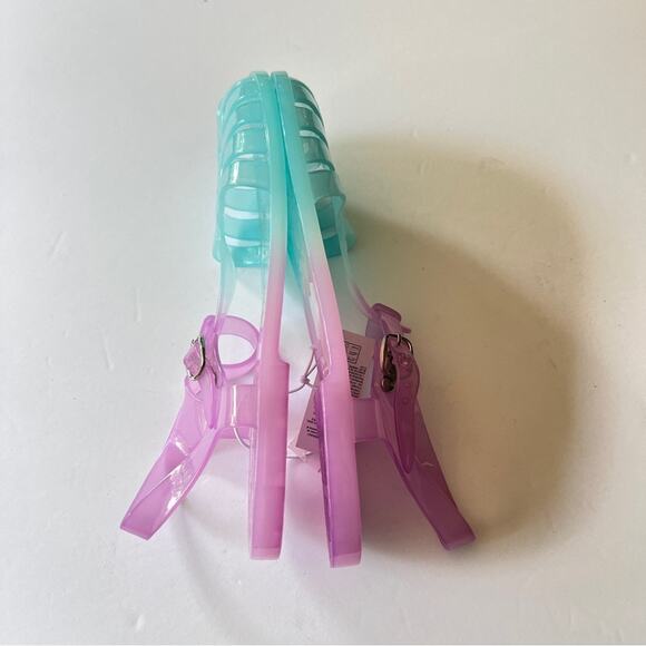 Old Navy Girl's Fisherman Jelly Pink Secure Ankle Strap Sandals Sz 5 NWT - Picture 7 of 8